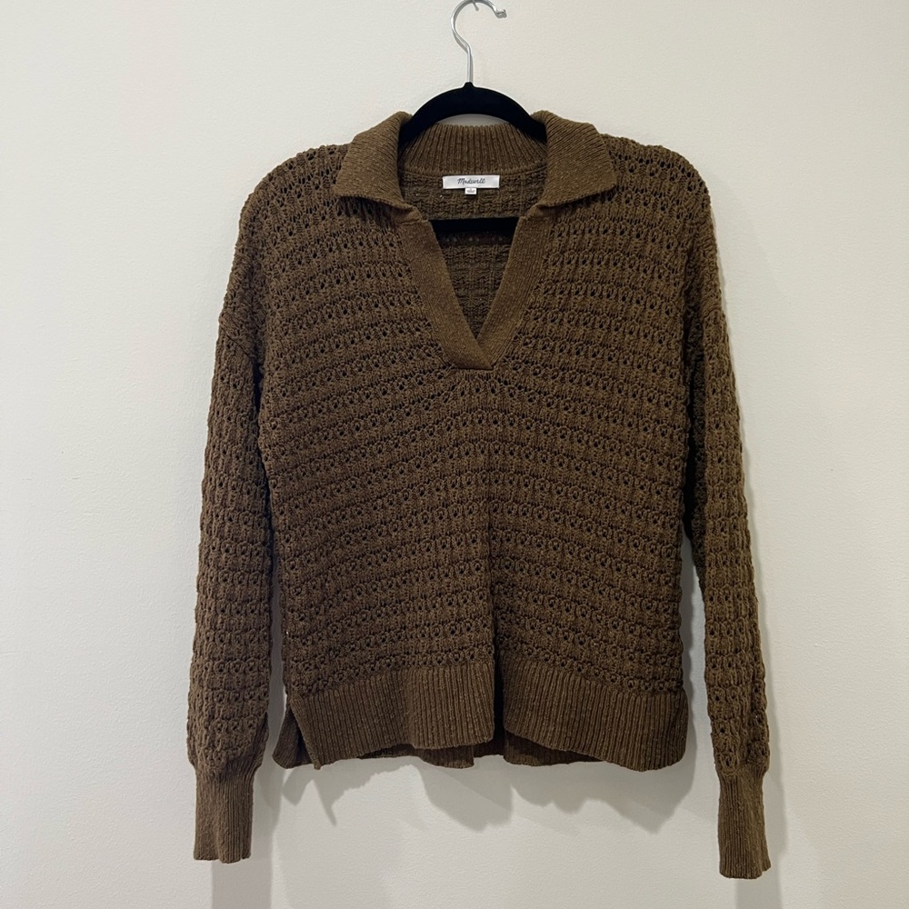 Madewell sweater in green size small